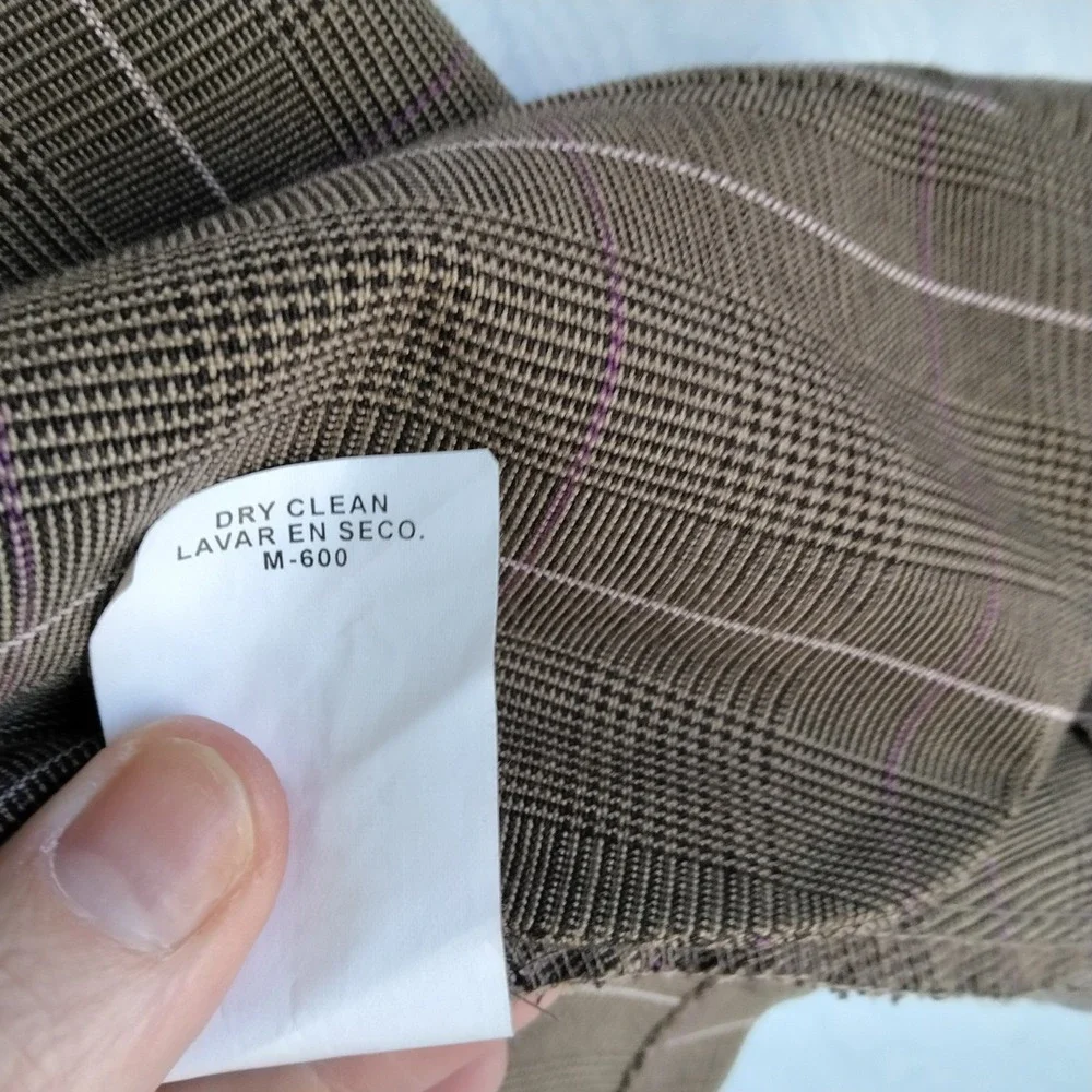 Vtg Y2K XS My Michelle Plaid Blazer Single-Breasted Coquette Preppy Office Siren